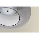 LEDS C4 Luminaire � suspension PLAT RECESSED (DALI-2) avec abat-jour, CCT Switch, r�glable, avec diffuseur IP20, noir gradable