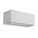 Luminaire mural d�ext�rieur NEMESIS E27 - 9x22CM haut bas, grand E27 IP66, blanc mat gradable