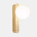 Luminaire mural PERLINA WALL USB-C avec connexion USB, CCT Switch, avec variateur tactile IP20, or mat gradable