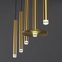 metal disc, gold