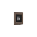 LEDS C4 Cadre de montage CLICK angulaire, m�canique, marron