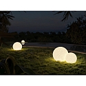 LEDS C4 Abat-jour CISNE �38CM m�canique, en forme de boule, sans base, rustique, gris pierre