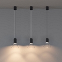 LEDS C4 pendant luminaire IRIS PENJANT DALI controllable IP20, black dimmable