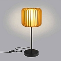 LEDS C4 Lampe de table VIVA E27 IP20, lumière en bois, noir