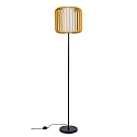 Lampadaire VIVA E27 IP20, lumière en bois, noir