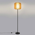 LEDS C4 Lampadaire VIVA E27 IP20, lumière en bois, noir