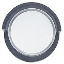 LEDS C4 Luminaire mural d’extérieur CREU rond IP65, opale, noir