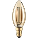 Ampoule � filament forme bougie C35 GOLD commutable C35 clair E14 2,5W 180lm 1800K 320� CRI 80-89 