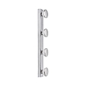 Luminaire de miroir AQUA HOLLYWOOD SPL 4 flammes, CCT Switch GU10 IP44, chrome, scintillant 
