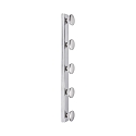 Luminaire de miroir AQUA HOLLYWOOD SPL 5 flammes, CCT Switch GU10 IP44, noir mat 