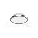 LightMe Luminaire de plafond AQUA DISK-1 / 147MM � 1 flamme, CCT Switch, commutable GX53 IP44, chrome, scintillant 