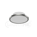 LightMe Luminaire de plafond AQUA DISK-1 / 147MM � 1 flamme, CCT Switch, commutable GX53 IP44, feuille d'argent 