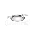 Plafonnier encastr� AQUA PLANO � 11.2CM CCT Switch, lot de 3, commutable GX53 IP44, chrome, scintillant 