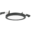 Plafonnier encastr� AQUA PLANO � 14.7CM rigide, CCT Switch, commutable GX53 IP44, noir mat 