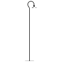 LED Floor lamp SIMPLESSA, 8W, GU10, 2700K, 650lm, black/chrome