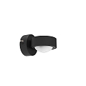 Luminaire mural direct GX53 IP20, satiné, noir mat