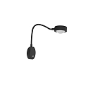 Luminaire mural POWERLENS FLEX direct GX53 IP20, satin�, noir mat