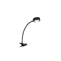 Lampe � pince POWERLENS FLEX pliable GX53 IP20, satin�, noir mat