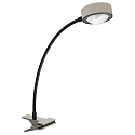 Lampe � pince POWERLENS FLEX pliable GX53 IP20, mat, satin�, titane