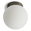 Applique et plafonnier PALLA SINGLE IP44, titane gradable