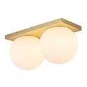 Applique et plafonnier PALLA DOUBLE IP20, laiton gradable