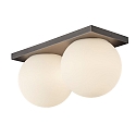 Lumexx Applique et plafonnier PALLA DOUBLE IP20, titane gradable