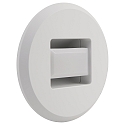 Luminaire d'encastrement mural TINA ROUND rond, rotatif, direct / indirect, commutable IP20, blanche 