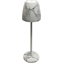 Lampe de table � accu TAVOLA PREMIUM avec connexion USB, avec variateur tactile, fixation magn�tique IP54, marbre