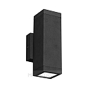 Luminaire mural d�ext�rieur RUNO haut bas, angulaire GU10 IP54, anthrazit gradable