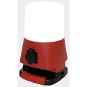Megatron Lampe de travail HELFA r�sistant aux chocs, avec prise de courant IP54, rouge, noir  