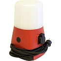 Megatron Lampe de travail HELFA r�sistant aux chocs, avec prise de courant IP54, rouge, noir  