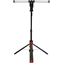 Lampe de travail HELFA DUO � 2 flammes, avec prise de courant IP54, rouge, noir  