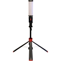 Megatron Lampe de travail HELFA DUO � 2 flammes, avec prise de courant IP54, rouge, noir  