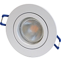 Megatron Plafonnier encastr� DECOCLIC 68MM / GU10 + GU5.3 rond, rigide GU10 IP44, blanche gradable