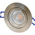 Megatron Plafonnier encastr� DECOCLIC 68MM / GU10 + GU5.3 rond, rigide GU10 IP44, fer bross� gradable