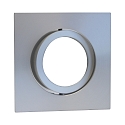 Plafonnier encastr� DECOCLIC 68MM / GU10 + GU5.3 angulaire, pivotant GU10 IP20, aluminium, argent gradable
