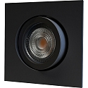 Bo�tier int�gr� DECOCLIC 68MM / GU10 + GU5.3 angulaire, pivotant, noir mat