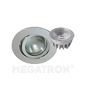 Downlight DECOCLIC rond, Dim-To-Warm IP23, argent gradable