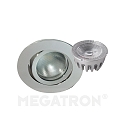 Downlight DECOCLIC rond, Dim-To-Warm IP23, fer bross� gradable