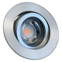 Lumi�re encastr�e DECOCLIC KOIN DIM rond, pivotant, lot de 1 IP20, fer bross� gradable 7,6W 550lm 3000K 38� 38� CRI > 97