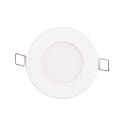 Downlight encastrable LED PANEL FLAT 85 R SCCT MP rond, CCT Switch, commutable, multipower IP44, blanche 