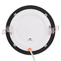 nobil� Downlight encastrable LED PANEL FLAT 145 R SCCT MP rond, CCT Switch, commutable, multipower IP44, noir 