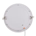 Downlight encastrable LED PANEL FLAT 225 R SCCT MP plat, commutable, multipower IP44, blanche 