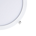 nobil� Downlight encastrable LED PANEL FLAT 300 R 830 350MA PRISM rond, UGR < 19, bloc d'alimentation exclusif IP20, blanche gradable
