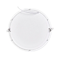 nobil� Downlight encastrable LED PANEL FLAT 300 R 830 350MA PRISM rond, UGR < 19, bloc d'alimentation exclusif IP20, blanche gradable