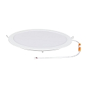 nobil� Downlight encastrable LED PANEL FLAT 300 R 830 350MA PRISM rond, UGR < 19, bloc d'alimentation exclusif IP20, blanche gradable