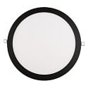 Downlight encastrable LED PANEL FLAT 300 R SCCT MP rond, CCT Switch, commutable, multipower IP44, noir 