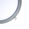 nobil� recessed downlight LED PANEL FLAT 300 R 840 350MA PRISM round, UGR < 19, excl. LED driver IP20, mat, titanium dimmable