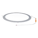 nobil� Downlight encastrable LED PANEL FLAT 300 R 830 350MA PRISM rond, UGR < 19, bloc d'alimentation exclusif IP20, mat