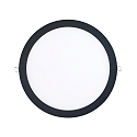 recessed downlight LED PANEL FLAT 300 R SCCT 350MA PRISM round, CCT Switch, UGR < 19, excl. LED driver IP20, black dimmable